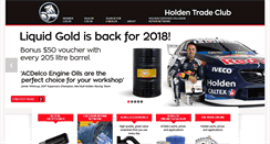 Desktop Screenshot of holdentradeclub.com.au